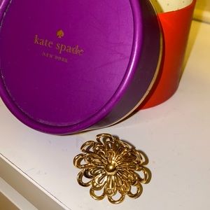 Gold plated Kate spade ring size 8